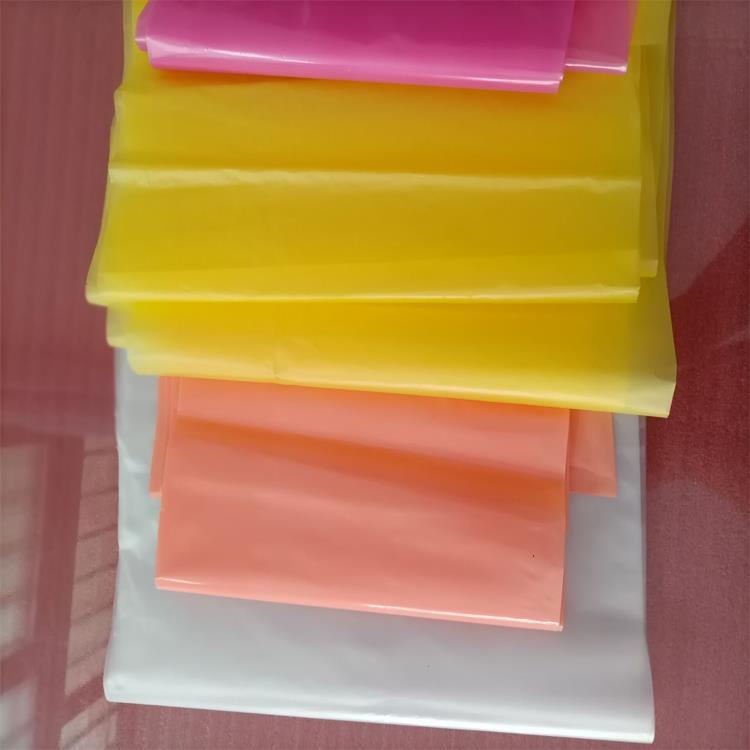 PO包装袋 彩色 塑胶袋  印刷胶袋 单张薄膜 冲型圆形单张膜袋