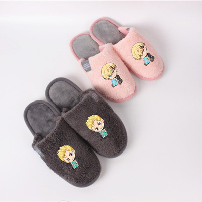 Tokyo Avenger slipper Autumn and winter Animation around Cotton slippers men and women lovers Edition shoes keep warm Lambswool slipper