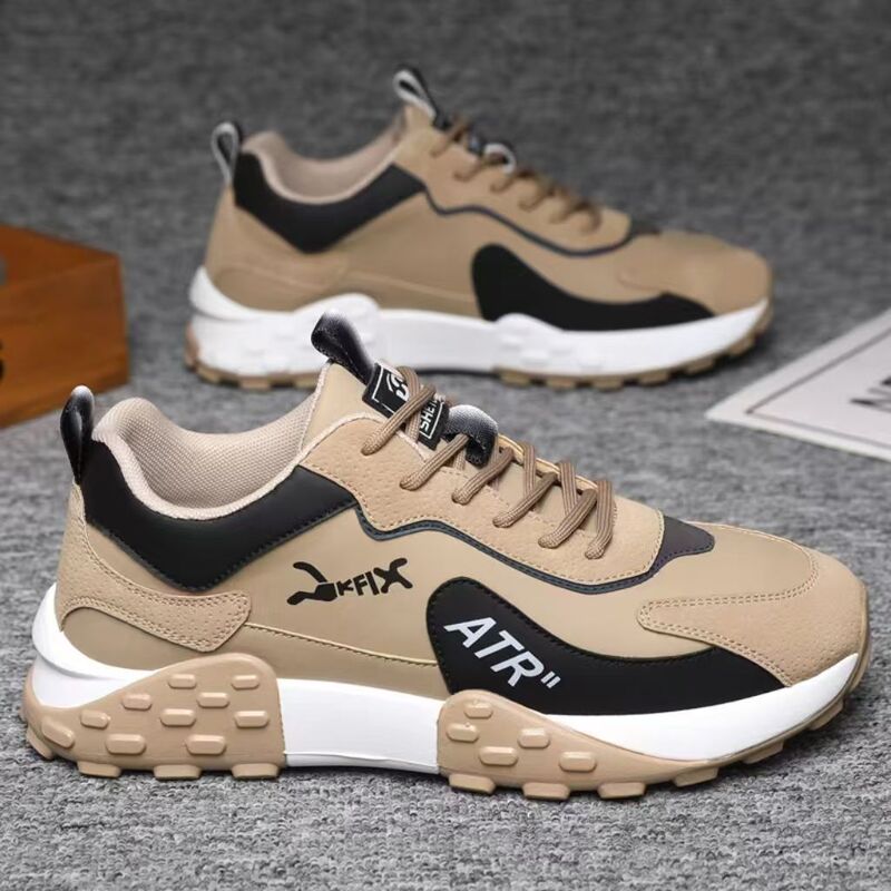 Men's Shoes Trendy All-match Men's sneaker Breathable Soft-soled Running Shoes Casual Thick-soled Dad Men's Shoes