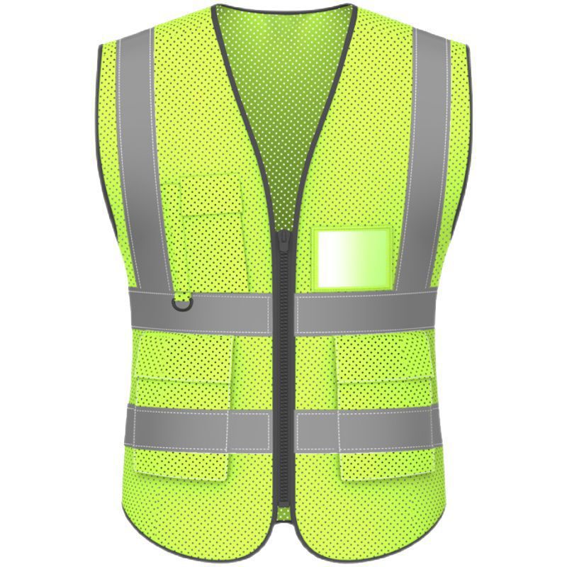 网布反光安全工地背心交通工作服市政环卫工程施工车检透气印字