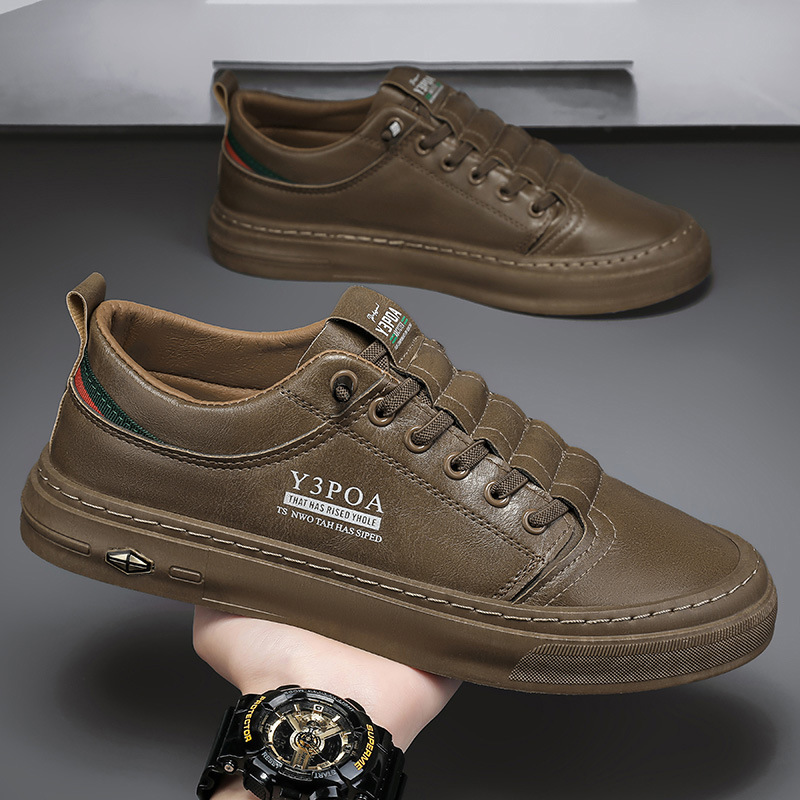 Chaussures décontractées homme slip-on légères baskets blanches_voghion.com