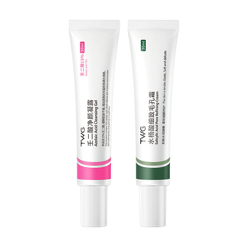 15% Azelaic Acid Purifying Gel Cleansing Cream Blackhead Exporting Liquid Salicylic Acid Pore Refinement Cream One Piece Wholesale