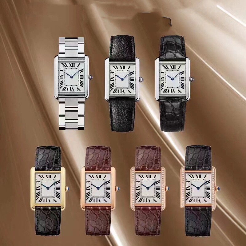 Kajia Tank Series Watch Square Women's Men's Couple Quartz Watch Blue Needle Simple Mechanical Men's Watch