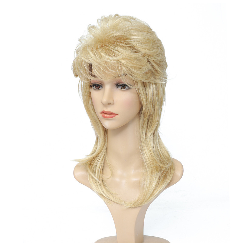 Wig Women's Long Curly Cross-border Foreign Trade Amazon Explosions Festival cos Wig Wig Wig Inner Buckle Wig Headset
