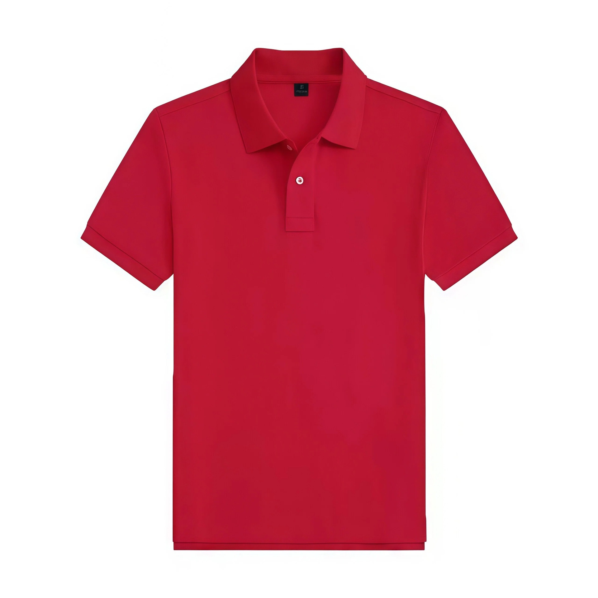 Camisa Polo de Manga Corta para Hombre de Poliéster, Transpirable para Verano
