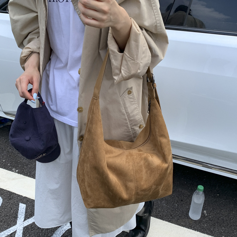 通勤上课包百搭复古学生斜挎包2025新款包包女休闲包大容量单肩包|undefined