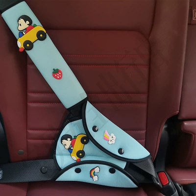 Seat belt shoulder pad – Shoulder Pad Set for Car - blue-driving-crayon-shin-chan-set