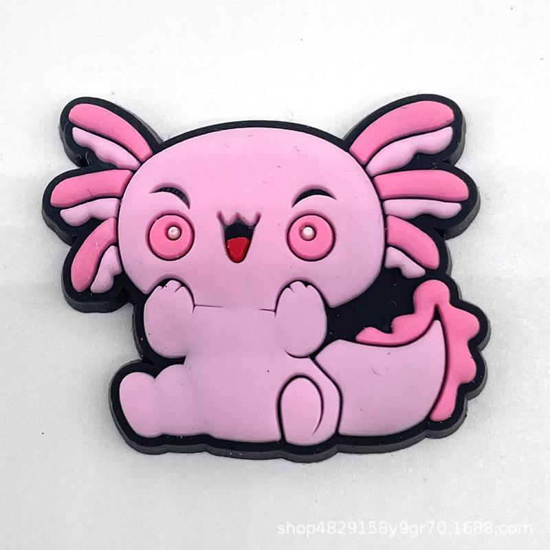 Pink girls粉色系列洞洞鞋配饰PVC软胶智必星卡通croc鞋扣鞋花|undefined