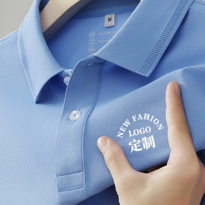 Рубашка поло с короткими рукавами на заказ корпоративная реклама культурная рубашка повседневная рабочая одежда с логотипом лацкана футболка с вышивкой на заказ