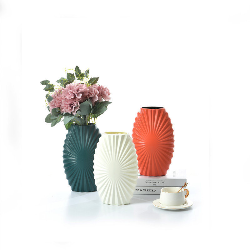 落下防止プラスチック花瓶ドライフラワーフラワーアレンジメント水耕栽培プラスチック花瓶リビングルームクリエイティブ小さな新鮮な装飾品フラワーアレンジメント装飾|undefined