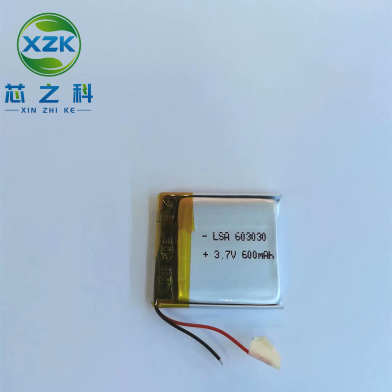 603030聚合物锂电池定位器电池600mAh智能手表补水仪软包3.7V电芯