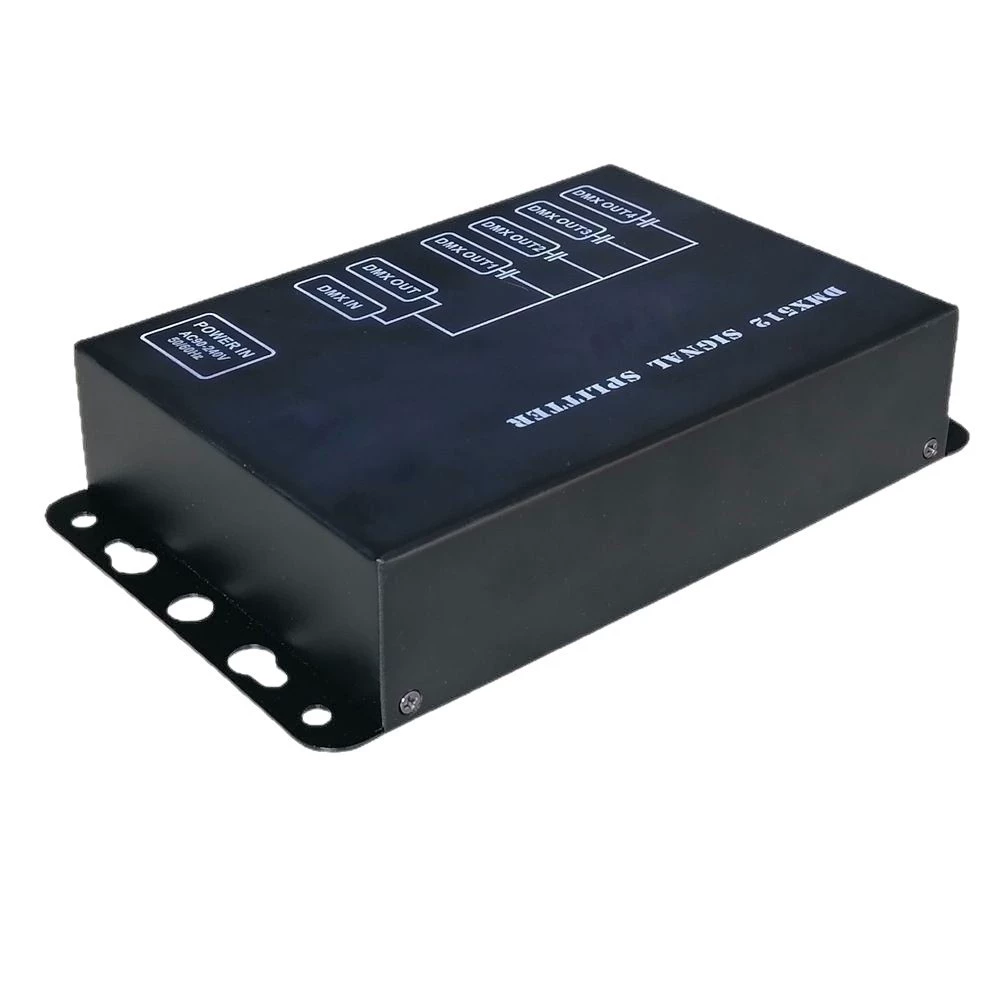 4 RJ45 сетчатое устройство распределения сигналов DMX512 Оптоэлектронная изоляционная планка Лампа Лампы используются в качестве усилителя сетевого порта