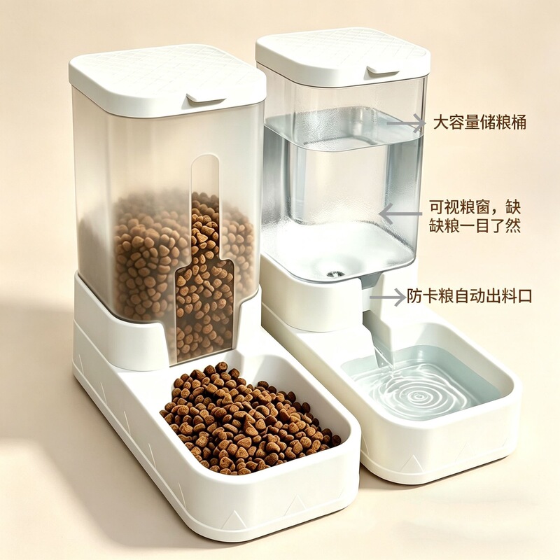 Dog and Cat Water Dispenser, Automatic Cat Food Feeder, Pet Drinking Device, Cat Bowl, Dog Bowl Supplies Dog and Cat Water Dispenser, Automatic Cat Food Feeder, Pet Drinking Device, Cat Bowl, Dog Bowl Supplies