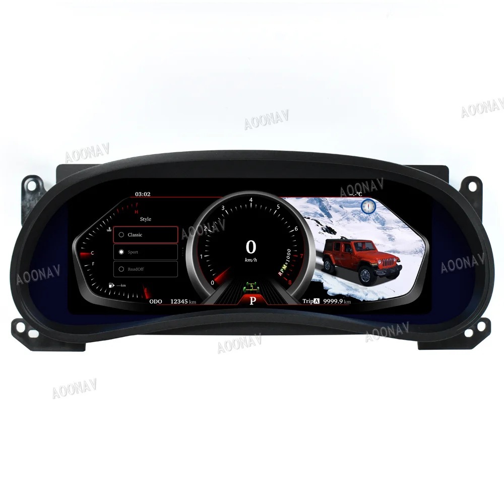 Suitable for Jeep Wrangler Jk Smart Lcd Dashboard Display Cockpit Speed Digital Display