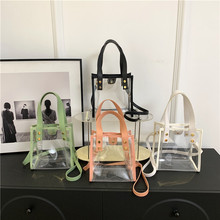 2024夏季新款女韩版果冻包沙滩水晶透明斜挎包单肩女士潮包批发