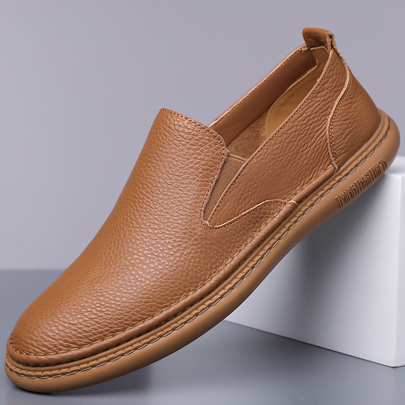 2025 Men's Business Casual Leather Shoes Men's Fashion Soft Leather Soft Sole Croc Shoes Slip-On Casual Single Leather Shoes 2025 Men's Business Casual Leather Shoes Men's Fashion Soft Leather Soft Sole Croc Shoes Slip-On Casual Single Leather Shoes