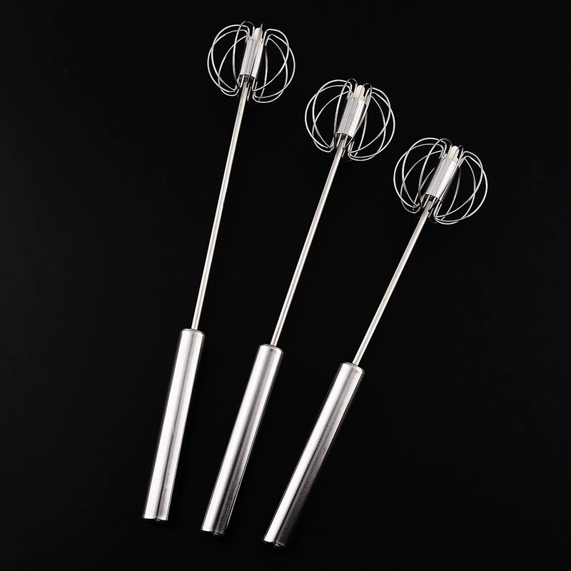201 stainless steel eggbeater household kitchen semi -automatic eggs handheld rotating eggbeater baking mixer