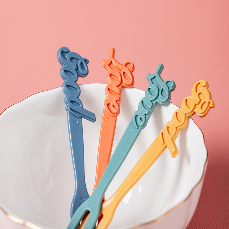 Creative Plastic Fruit Fork Household Fruit Signing Fashion Dessert…