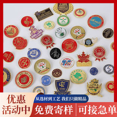 校园毕业旅游景区纪念烤漆金属徽章定制厂家直销量大优惠异形胸针