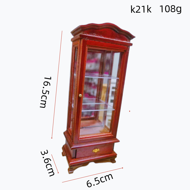 dollhouse  miniatures΢��ʳ��ģ�ͷ����������ľ�Ƴ���չʾ��