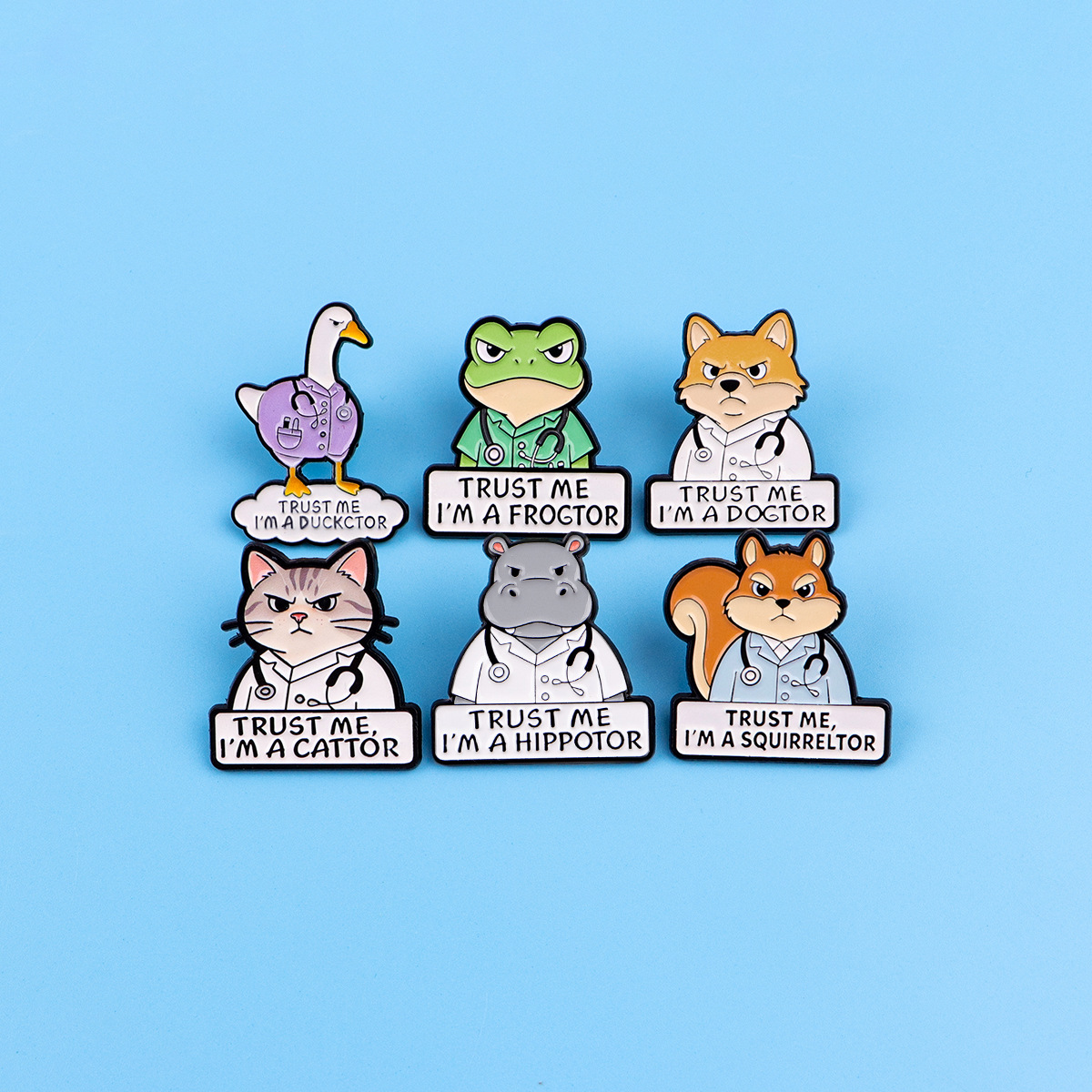 Cartoon brooch
