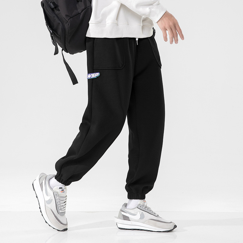 2023 Spring New Sports Loose Feet Pants Japanese Style Simple Fashion Men's Casual Pants Trousers
