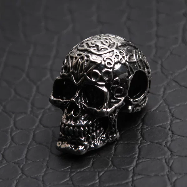 Wholesale Foreign Trade Jewelry European and American Fashion Alloy Skull Men's Necklace Hip-Hop Trendy Halloween Men's Pendant