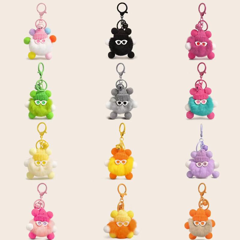 Coal Ball Monster Doll Imitation Rex Rabbit Pendant Keychain Bag Bag Plush Pendant Doll Car Cute Gift Coal Ball Monster Doll Imitation Rex Rabbit Pendant Keychain Bag Bag Plush Pendant Doll Car Cute Gift