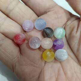 10mm个性流沙猫眼圆珠 DIY手工串珠散珠手链手机链钥匙链饰品配件