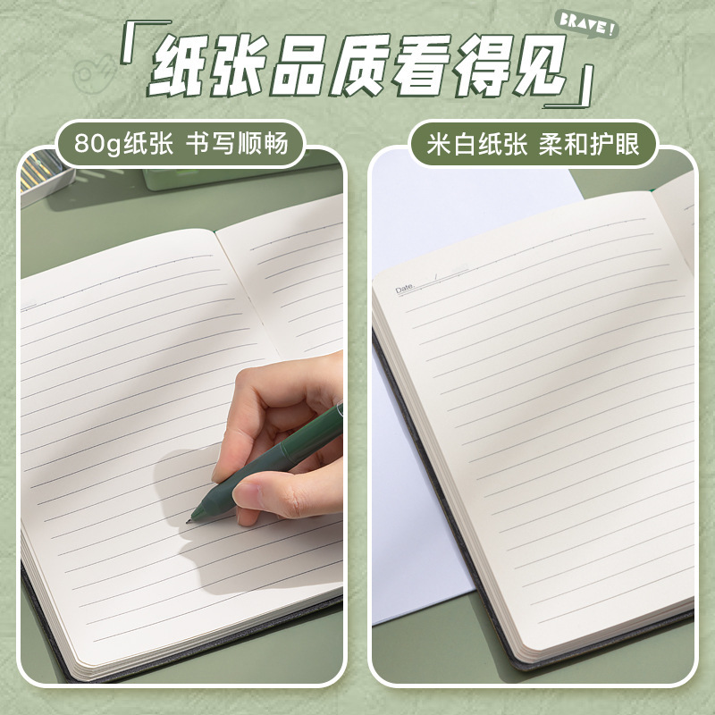 四季年華 A5 ノートブック厚みのあるノートブックソフトレザービジネス学生会議記録簿卸売大学院入学試験日記|undefined