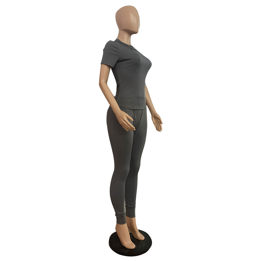 P2303 nouvel été ensemble de rayures de couleur claire personnalisé_voghion.com