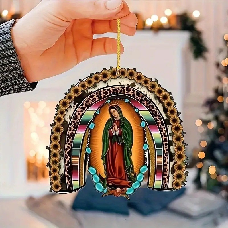 Transfronterizos nuevos colgantes planos acrílicos para el hogar regalos de decoración de automóviles espejos retrovisores mochilas colgantes