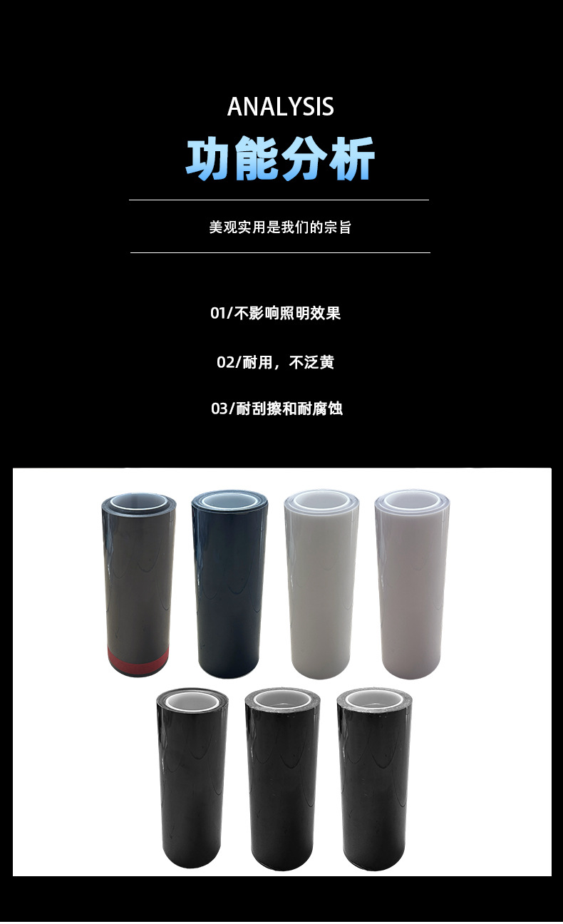 Cross-Border Wholesale Car Headlight Film Tpu Dark Black Color Changing Light Film Film Repair Car Lights Taillights Blackened Anti-Scratch