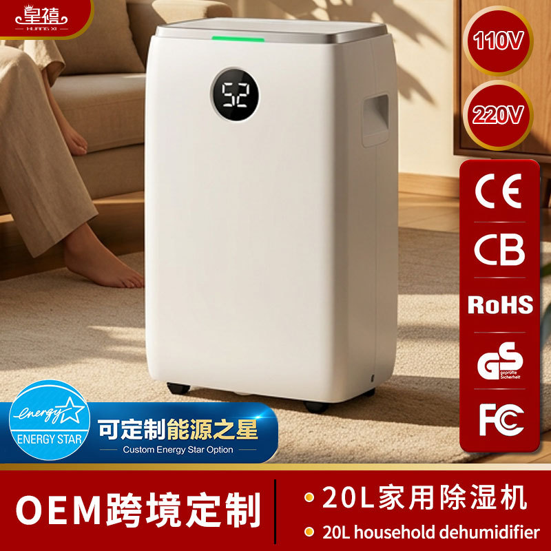 6-20L Compressor Dehumidifier for Home Use, Bedroom Dehumidifier, Air Moisture Absorber, Clothes Dryer, Moisture Remover, Dehumidifier