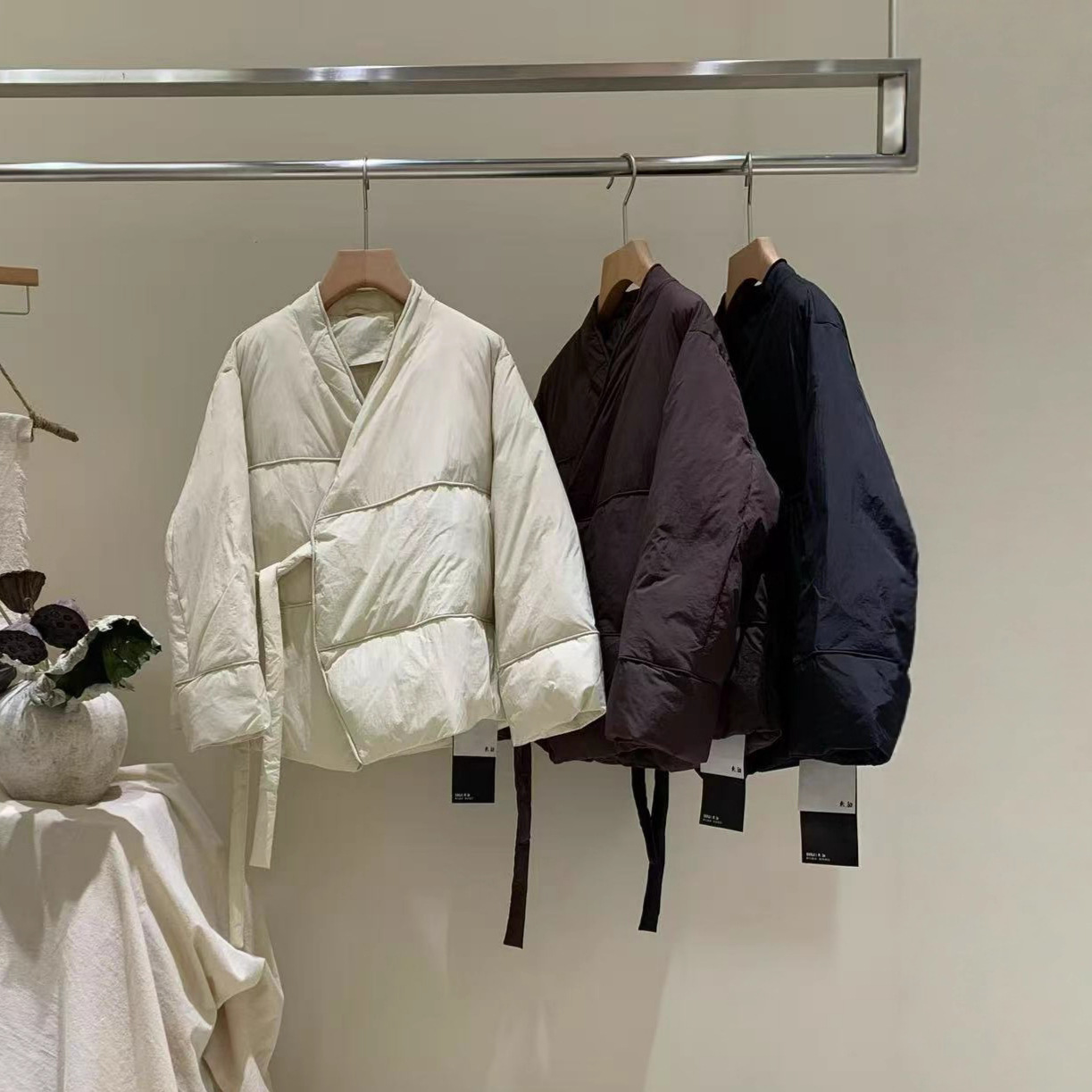 2025 Winter New Style Literary Retro Chinese Style Oblique Lapel Designer Women's down Jacket Duck down Jacket