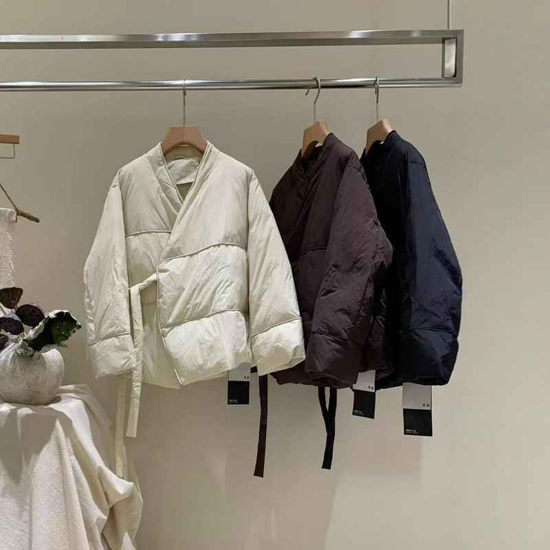 2025 Winter New Style Literary Retro Chinese Style Oblique Lapel Designer Women's down Jacket Duck down Jacket 2025 Winter New Style Literary Retro Chinese Style Oblique Lapel Designer Women's down Jacket Duck down Jacket