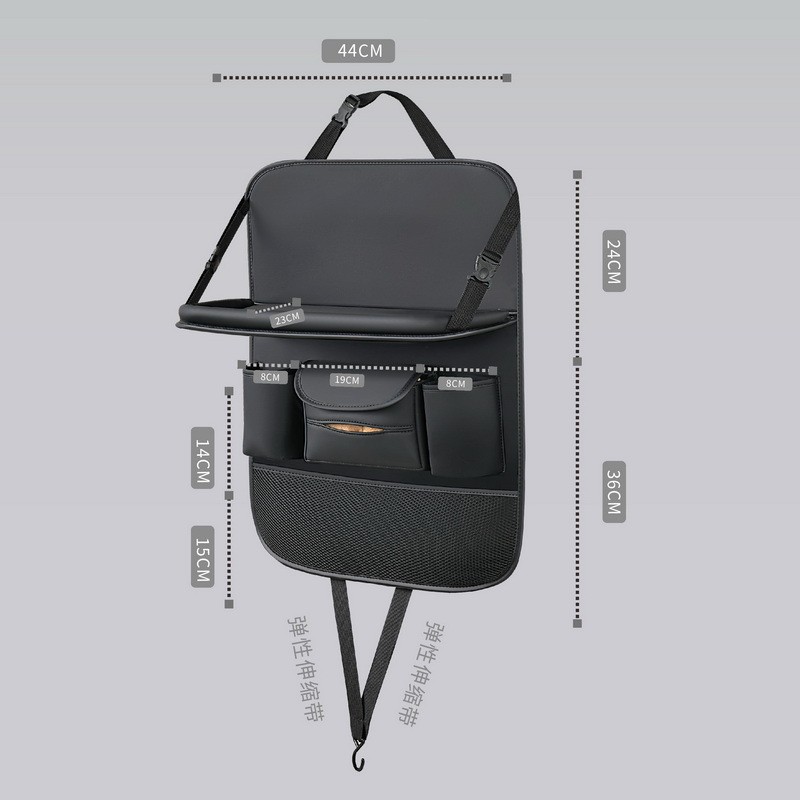 Storage Box Rear – Universal Car storage bag/box - new-plain-with-table-black-large-64425