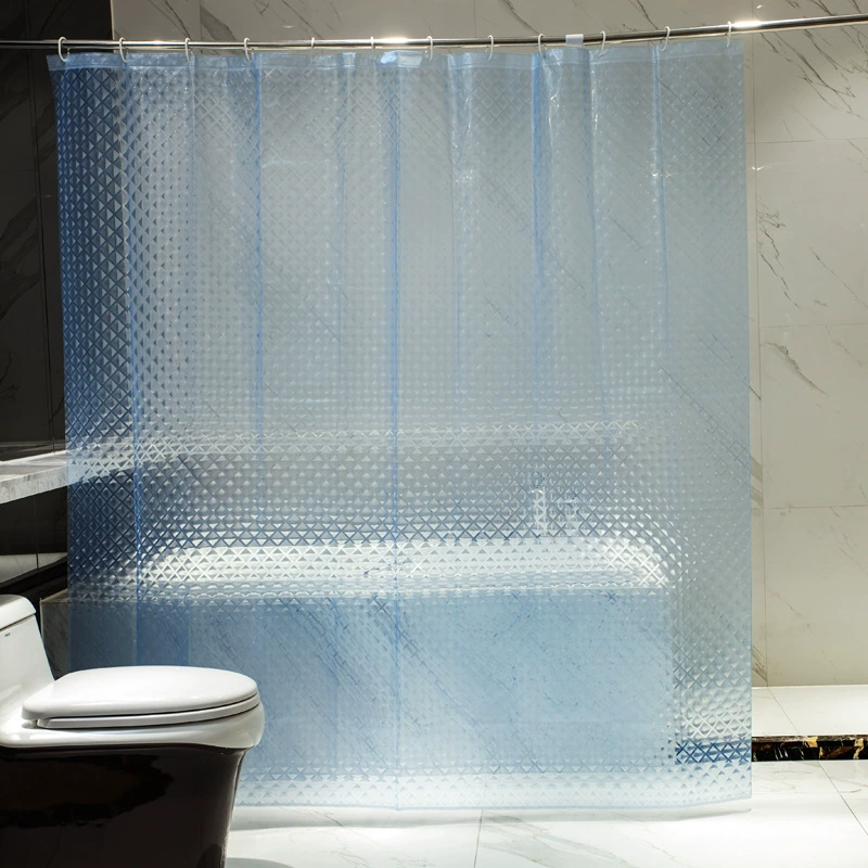 Transparent curtain, blue magnifying glass, plastic waterproof thermos, 3D