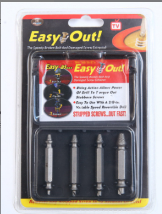 Dispositivo de extracción de tornillo transfronterizo de acero de alta velocidad de doble cabezal 4341 tornillo de rotura de diente deslizante