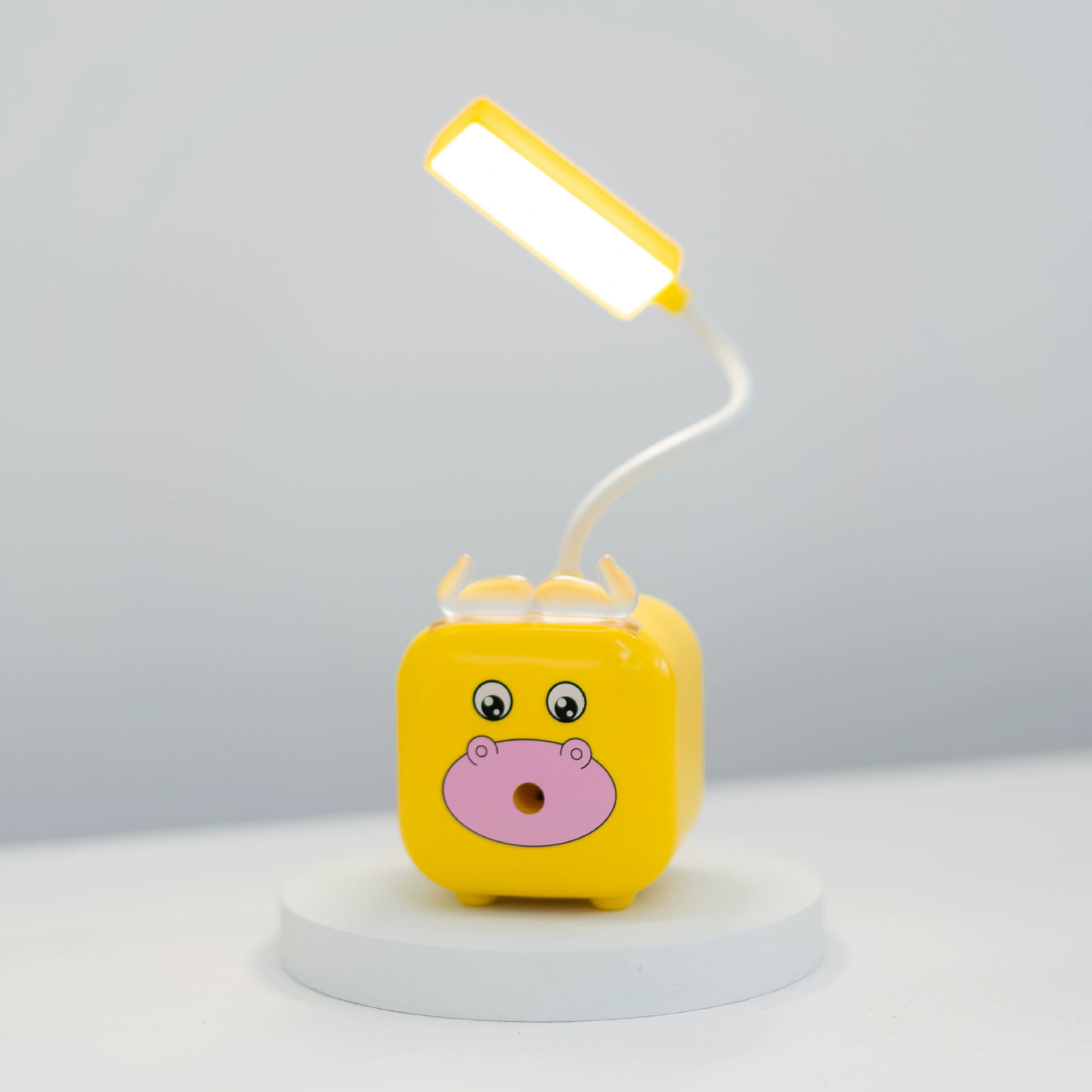 Creative table lamp charging, pens holder, sharpener for students, cute lights, Birthday gift