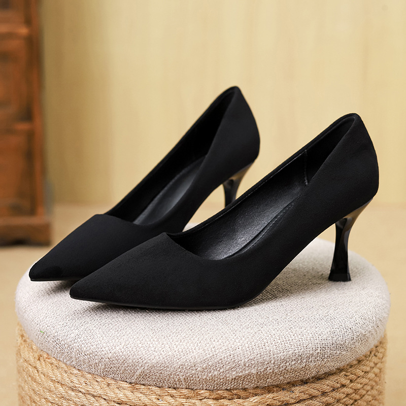 Huilia Leopard Print High Heels Women, Shallow Mouth, Thin New Style, Elegant Small Heel, French Pointed Toe Single_voghion.com