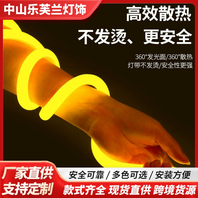 Низковольтная 360 гибкая круглая уличная водонепроницаемая мягкая светодиодная лента для проектов освещения зданий, продажа напрямую от производителя.