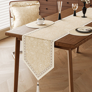Table Flag American Retro Light Luxury High-end Dining Table Flag Cloth Long Coffee Table Tablecloth TV Cabinet Bucket Side Cabinet Cover Cloth