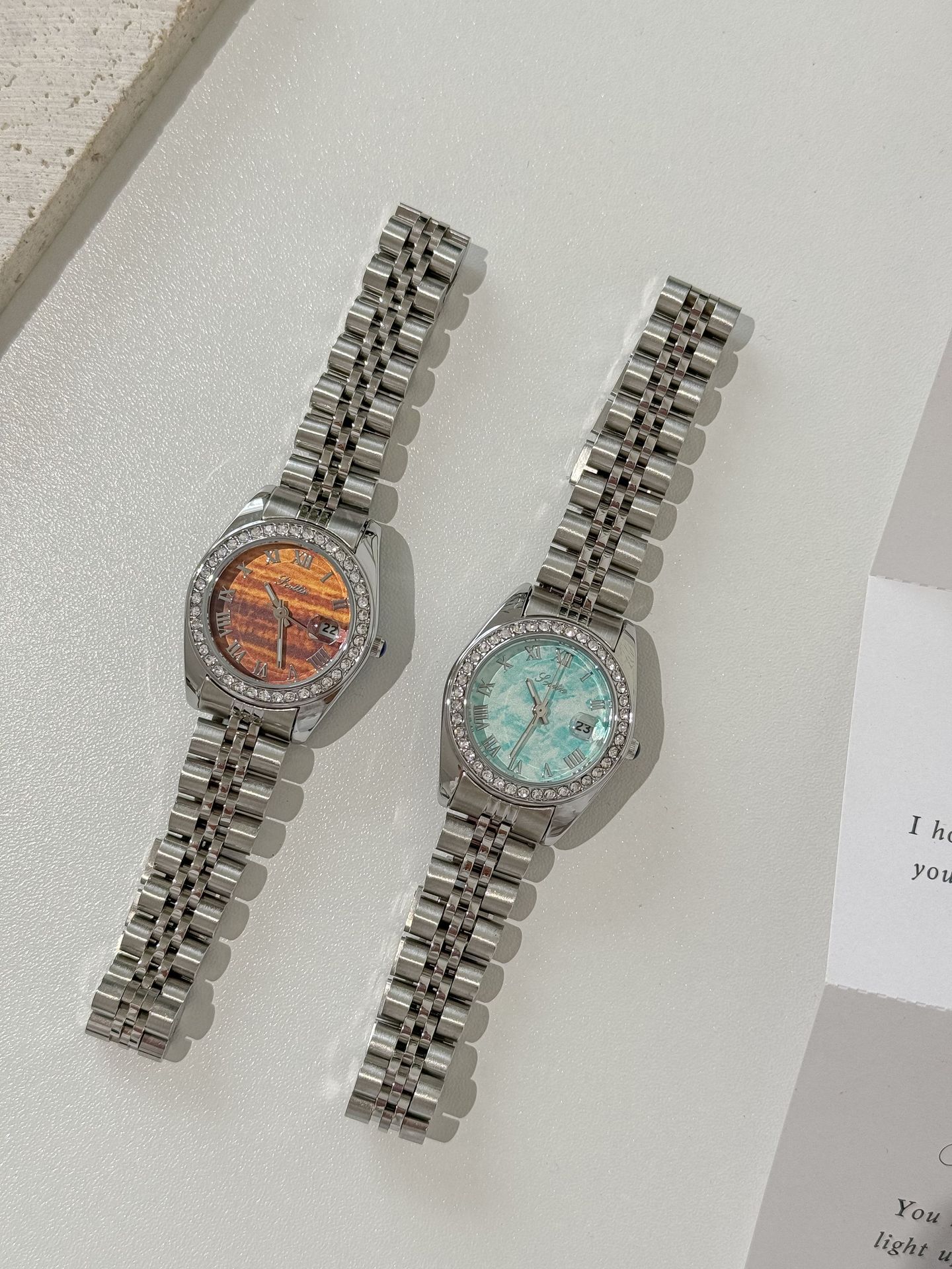 75g Weight Tempered Glass Mirror Material Alloy Strap Material Watch Classification Pointer Display Type Butterfly Double Snap Buckle Style Round Dial Shape Daily, Street Occasion Quartz Movement Solid Color Pattern All Seasons Season Women's Gender Retro, Classic Style Style Retro Classic Style Solid Color Butterfly Double Snap Quartz Watch Women's Watches 4