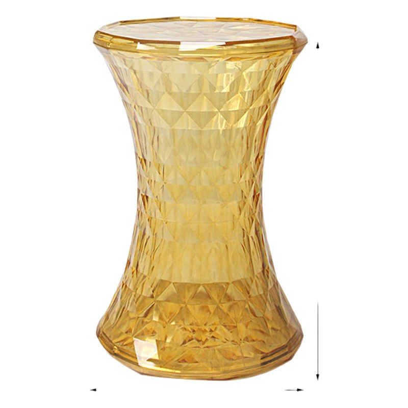 Креативный Хрустальный табурет в скандинавском стиле, современный простой Красочный прозрачный табурет для ванной комнаты, домашний табурет, креативный низкий табурет с бусинами