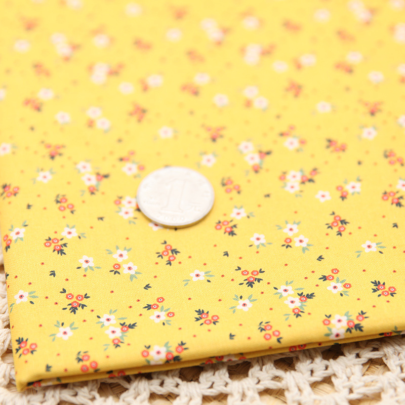 Tela de bordado hecha a mano para patchwork DIY, tela de bordado Lu, tela de bordado de moda, tela floral de algodón para punto de cruz y muñecas.