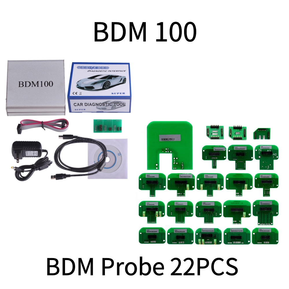 BDM100 +22PCS Probe BDM Adapters