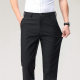 High-end Ice Silk Linen Casual Pants Men's Summer Thin Men's Pants 2025 New Men's Slim-fit Straight Business Pants