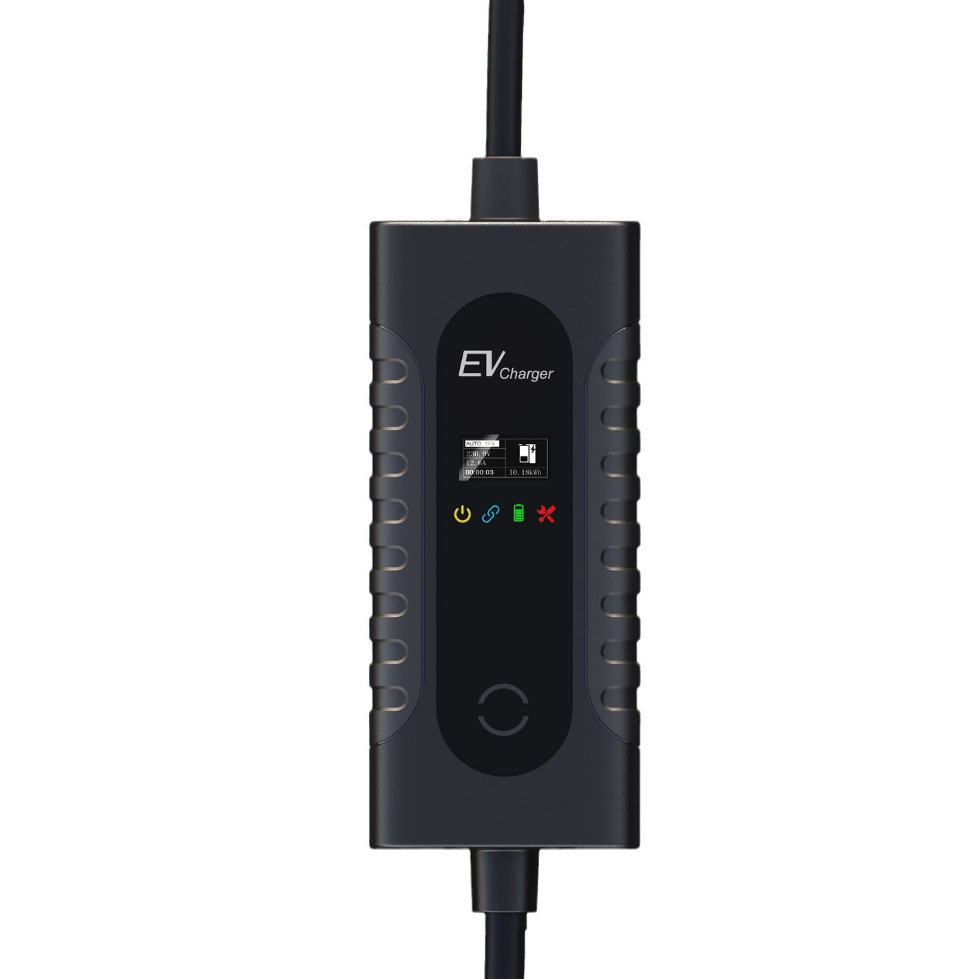 欧标新能源电动汽车充电枪交流便携式带LED屏充电枪32A 7KW