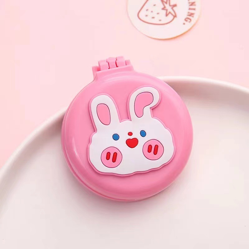 De dibujos animados integrado mini peine plegable cojín de aire peine portátil chica abrigo de aire masaje peine macaron peine venta al por mayor
